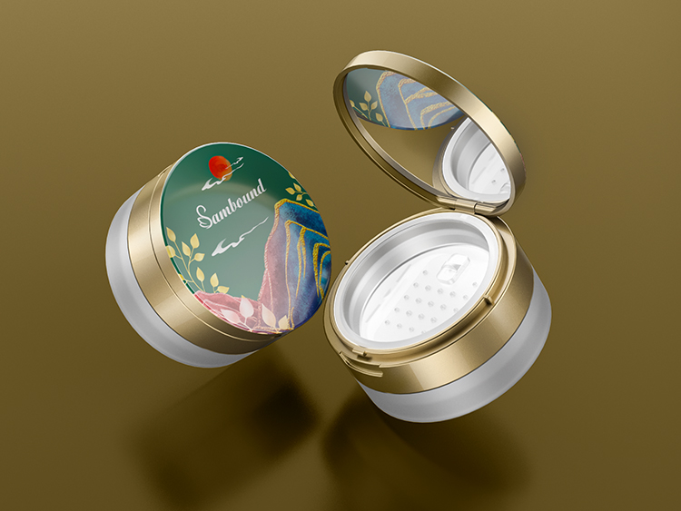 透明磨砂散粉罐容器注塑廠家